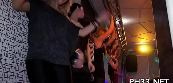  Yong gals fucked hard after dance